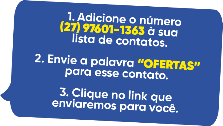 Adicione o número à sua lista de contatos.