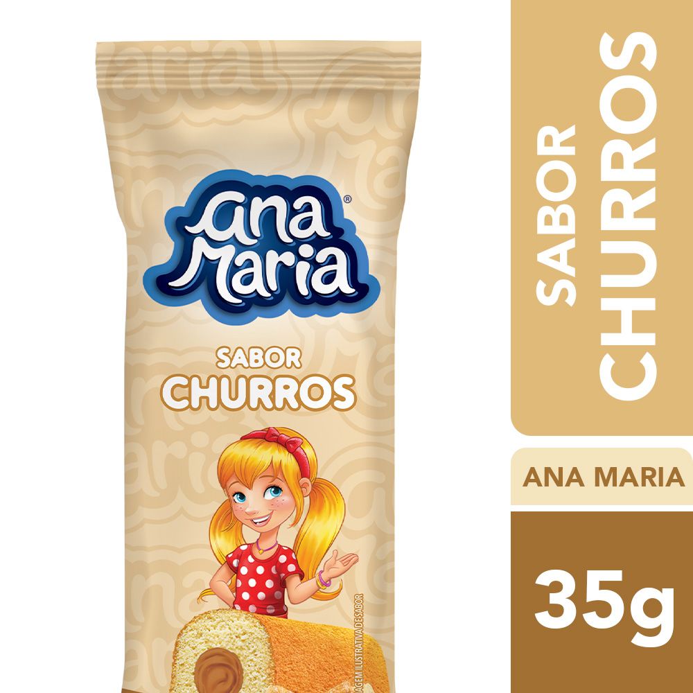 Bolinho Ana Maria Churros 35G é aqui no Atacado Vem